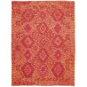 Tappeto Kilim Afghanistan Astratto Rosso Arancio Giallo 153x
