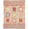 Tappeto Kilim Afghanistan Astratto Avorio Crema Rosso Matton