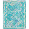 Tappeto Kilim Afghanistan Astratto Verde Acqua Turchese Cele