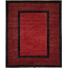 Tappeto Shayan Pakistan Astratto Bordeaux Rosso Nero 253x302