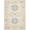 Tappeto Kazak Afghanistan Astratto Beige Crema Bluette Pesca