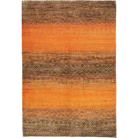 Tappeto Royal Gabbeh Pakistan Geometrico Arancione Bruciato