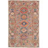 Tappeto Kazak Fine Pakistan Astratto Marrone Grigio Terra Ro