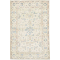 Tappeto Kazak Afghanistan Geometrico Avorio Chiaro Azzurro P