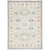 Tappeto Kazak Afghanistan Geometrico Azzurro Crema Blu Pesca