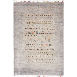 Tappeto Siva Pakistan Geometrico Grigio Tenue Multicolore 12