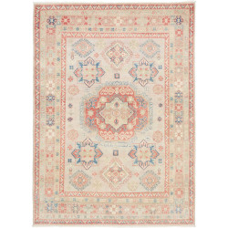 Tappeto Kazak Afghanistan Floreale Beige Terracotta Blu Past