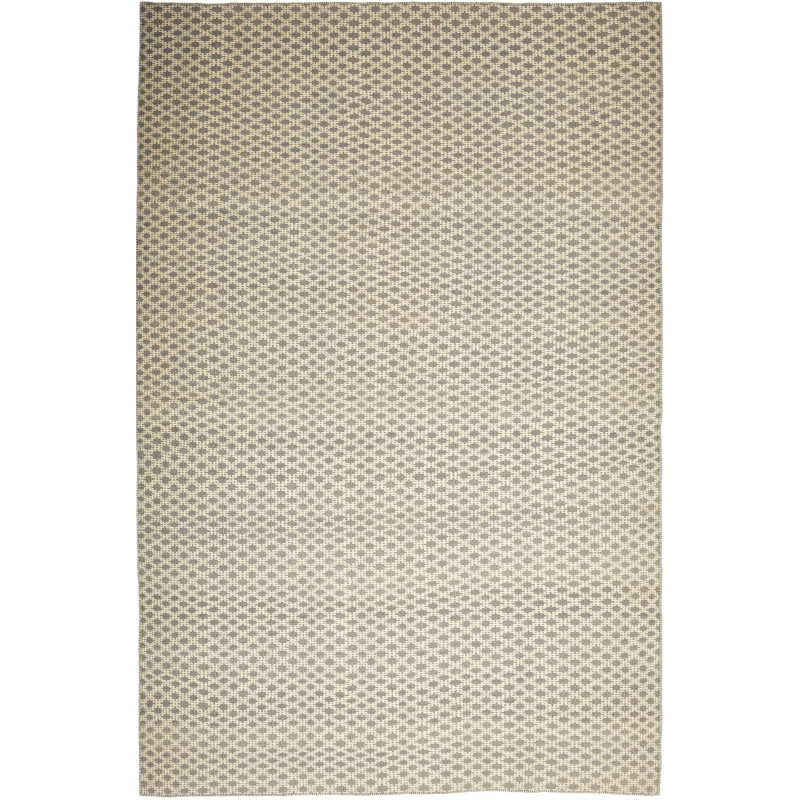 Tappeto Kilim Plain Persia Astratto Crema Grigio 201x311 Cm