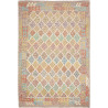 Tappeto Kilim Afghanistan Astratto Beige Multicolore 202x300