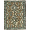 Tappeto Kilim Afghanistan Geometrico Marrone Beige Celeste G
