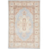Tappeto Kazak Afghanistan Medaglione Azzurro Beige 103x157 C