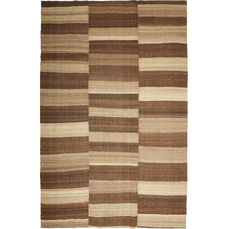 Tappeto Kilim Kavir Persia Astratto Marrone Beige 207x316 Cm