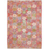 Tappeto Kilim Afghanistan Astratto Rosa Multicolore 180x247