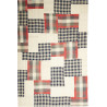 Tappeto Patch Persia Tinta Unita Bianco Blu 200x303 Cm