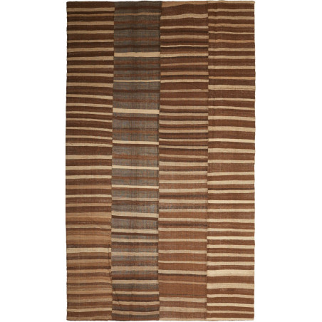 Tappeto Patch Persia Astratto Marrone Beige 197x337 Cm