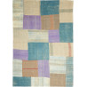 Tappeto Patch Persia Geometrico Beige Azzurro 170x237 Cm