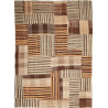 Tappeto Patch Persia Astratto Marrone Beige 174x240 Cm