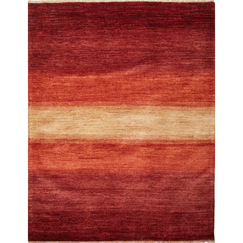 Tappeto Shayan Pakistan Astratto Bordeaux Sabbia 180x250 Cm