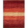 Tappeto Shayan Pakistan Astratto Bordeaux Sabbia 180x250 Cm