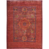 Tappeto Mamlouk Pakistan Medaglione Rosso Blu 146x204 Cm