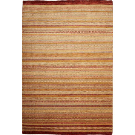 Tappeto Royal Gabbeh Pakistan A Righe Beige Ocra 198x296 Cm