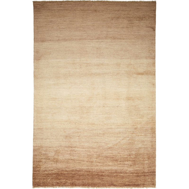 Tappeto Shayan Pakistan Tinta Unita Terra Sabbia 203x305 Cm