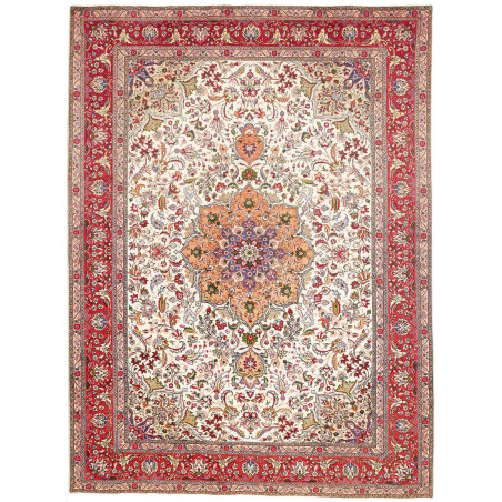 Tabriz 253x344 Cm Tabriz Persia Hand-carded Wool Cotton