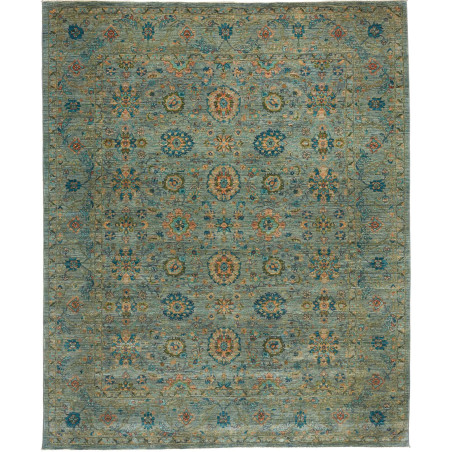 Tappeto Shahi Fine Pakistan Floreale Blu Acqua Blu Intenso 2