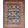 Tappeto Kazak Fine Pakistan Geometrico Blu Beige 242x313 Cm