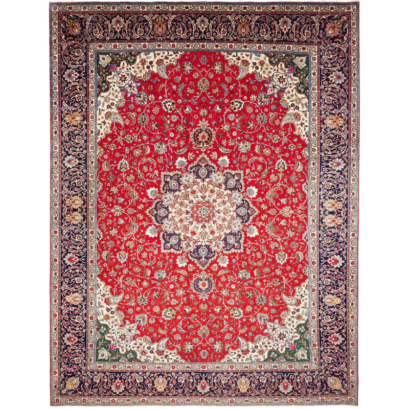 Tabriz 305x395 Cm Tabriz Persia Hand-carded Wool Cotton
