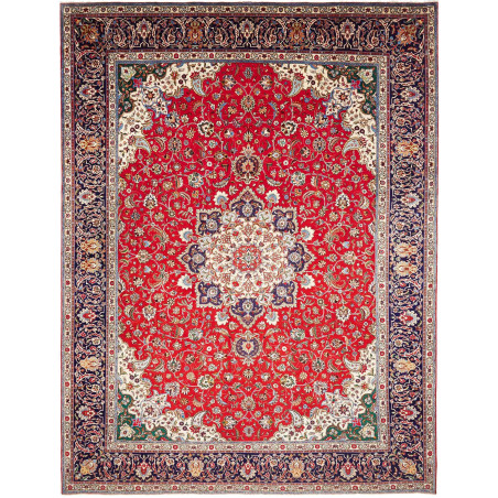 Tabriz 305x395 Cm Tabriz Persia Hand-carded Wool Cotton