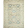 Tappeto Kazak Fine Pakistan Geometrico Beige Azzurro 269x367