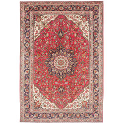 Rug Tabriz Persia 200x297 Coral Red Navy Blue
