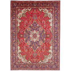 Rug Tabriz Persia 248x350 Carmine Red Deep Blue