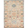 Tappeto Kazak Fine Pakistan Astratto Beige Blu 151x209 Cm