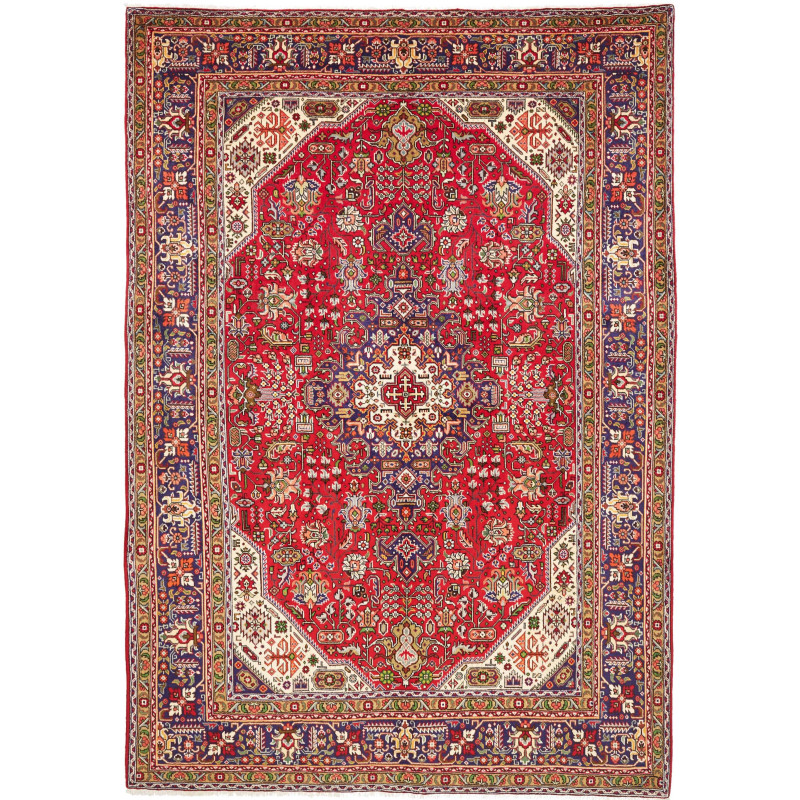 Rug Tabriz Persia 202x290 Red Blue