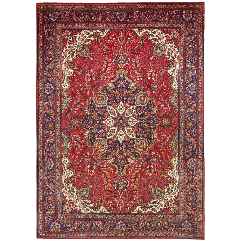 Rug Tabriz Persia 247x348 Red Dark Blue
