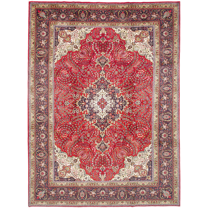 Tabriz 252x340 Cm Tabriz, Persia, Hand-carded Wool (warp: