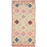 Tappeto Kilim Afghanistan Geometrico Crema Pastello 99x200 C