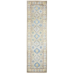 Rug Kazak Co 83x311 Grey Blue