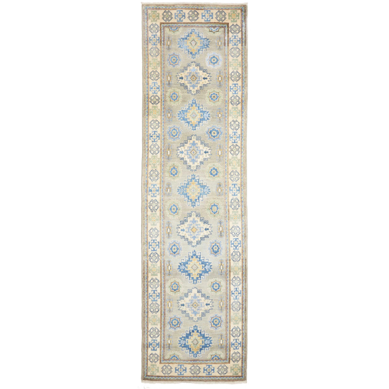Rug Kazak Co 83x311 Grey Blue