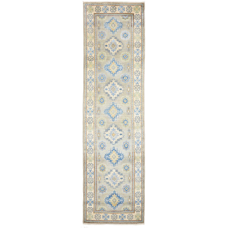 Rug Kazak Co 83x311 Grey Blue