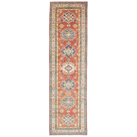 Rug Kazak Co 80x297 Brick Red Blue