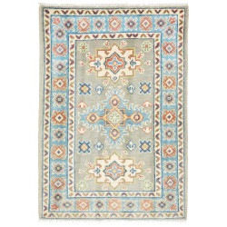 Rug Kazak Co 62x92 Muted Sage Sky Blue