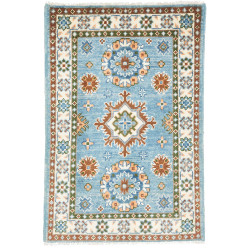 Rug Kazak Co 64x92 Sky Blue And Terracotta