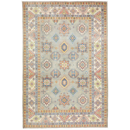 Rug Kazak Co 197x296 Grey-green Multicolor