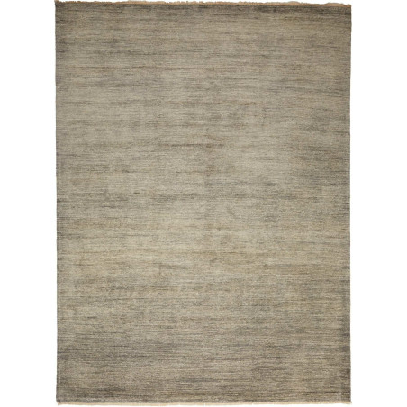 Tappeto Shayan Pakistan Tinta Unita Grigio Beige Chiaro 199x