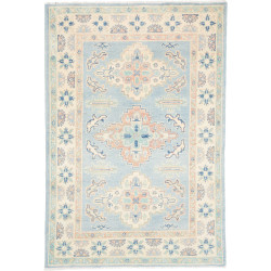 Rug Kazak Co 101x150 Sky Blue Cream