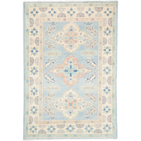 Rug Kazak Co 101x150 Sky Blue Cream
