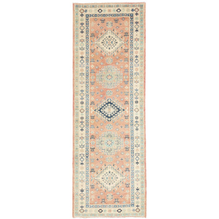 Rug Kazak Co 82x243 Peach Sky Blue